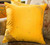 SUNNY YELLOW Handmade Sari Cushion Covers, Indian Sari Throw Boho Decor Pillow Covers with Zipper Enclosure | Ideal for Home Decor