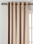 Brownish Gray Ring / Grommet Top 90% blackout Curtain / Drape / Panel  - Piece
