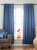 Blue Ring / Grommet Top 90% blackout Curtain / Drape / Panel  - Piece