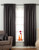 Black Blackout Curtains for Bedroom- Room Darkening Curtains Window Curtains-Dark Black Out Curtains for Living Room Kids Room Curtains-Single Panel Black Curtain