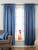 Blue Rod Pocket 90% blackout Curtain / Drape / Panel  - Piece
