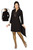 Black 3/4 Sleeves designer  Kurti / Tunic (India) with beaded neckline