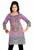 Lavender 3/4 sleeve Indian Printed  Kurti Tunic Women Kurta