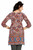 Blue 3/4 sleeve Indian Printed  Kurti Tunic Women Kurta