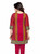 Pink 3/4 sleeve Indian Printed  Kurti Tunic Women Kurta