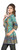 Turquoise 3/4 sleeve Indian Printed  Kurti Tunic Women Kurta
