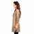 Brown 3/4 sleeve Indian Printed  Kurti Tunic Women Kurta