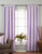Lavender Tab Top  Velvet Curtain / Drape / Panel  - Piece