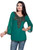 Green long sleeves Kurti/Tunic with front/back beadwork