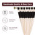 Cream Black Tab Top Raw Silk Curtain With Tieback-Pair