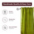 Olive Green Rod Pocket  Sheer Sari Curtain / Drape / Panel  - Pair