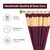 Maroon Gold Tab Top Raw Silk Curtain With Tieback-Pair