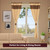 Gold Brown Tab Top Raw Silk Curtain With Tieback-Pair