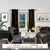 Black Rod Pocket  Sheer Sari Curtain / Drape / Panel  - Pair