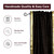 Black Rod Pocket  Sheer Sari Curtain / Drape / Panel  - Pair