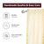 Cream Rod Pocket  Sheer Sari Curtain / Drape / Panel  - Pair