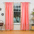 Pink Rod Pocket  Sheer Sari Curtain / Drape / Panel  - Pair