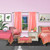 Pink Rod Pocket  Sheer Sari Curtain / Drape / Panel  - Pair