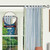 Gray  Tab Top  Sheer Sari Curtain / Drape / Panel  - Piece