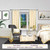 Cream  Tab Top  Sheer Sari Curtain / Drape / Panel  - Piece