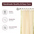 Cream  Tab Top  Sheer Sari Curtain / Drape / Panel  - Piece