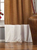 Signature Taupe and White designer Velvet Curtain Panel - Piece