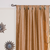 Taupe Tab Top  Velvet Curtain / Drape / Panel  - Piece