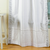 White Silver  Rod Pocket  Sheer Sari Curtain / Drape / Panel  - Pair