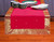 Warm Fire Brick Handmade Indian Design Table Runner for Wedding Receptions, Party Decorations, and Decor for every Occasion | Silk Sari Fabric | Ideal Ethnic Tablerunner with Golden Borders.