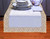White Gold Handmade Indian Design Table Runner for Wedding Receptions, Party Decorations, and Decor for every Occasion | Silk Sari Fabric | Ideal Ethnic Tablerunner with Golden Borders.