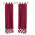 2 Eclectic Maroon Indian Sari Curtains Tab Top Curtain drapes