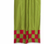 2 Eclectic Olive Green Indian Check Sari Curtains Tab Top drapes