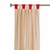 2 Eclectic Gold Indian Sari Curtains Tab Top Curtain drapes
