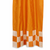 2 Eclectic Orange Indian Check Sari Curtains Tab Top drapes