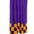2 Eclectic Purple Indian Yellow Check Sari Curtains Tab Top drapes