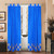 2 Eclectic Coral Indian Sari Curtains Tab Top Curtain drapes