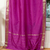 Violet Red  Tie Top  Sheer Sari Curtain / Drape / Panel  - Piece