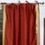 Rust  Tie Top  Sheer Sari Curtain / Drape / Panel  - Pair
