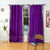 Purple  Tie Top  Sheer Sari Curtain / Drape / Panel  - Piece