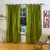 Olive Green  Tie Top  Sheer Sari Curtain / Drape / Panel  - Piece
