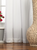 White Tab Top  Velvet Curtain / Drape / Panel  - Piece