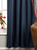 Navy Blue Rod Pocket  Velvet Curtain / Drape / Panel  - Piece