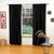 Black Rod Pocket  Velvet Curtain / Drape / Panel  - Piece