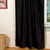 Black Rod Pocket  Velvet Curtain / Drape / Panel  - Piece