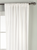 White Rod Pocket  Velvet Curtain / Drape / Panel  - Piece