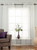 White - Rod Pocket Sheer Tissue Curtain Panel Drape - Piece