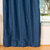Navy Blue Tab Top  Velvet Curtain / Drape / Panel  - Piece