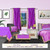 Lavender Rod Pocket  Sheer Sari Curtain / Drape / Panel  - Piece
