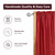 Maroon Rod Pocket  Sheer Sari Curtain / Drape / Panel  - Piece