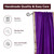 Purple Rod Pocket  Sheer Sari Curtain / Drape / Panel  - Piece